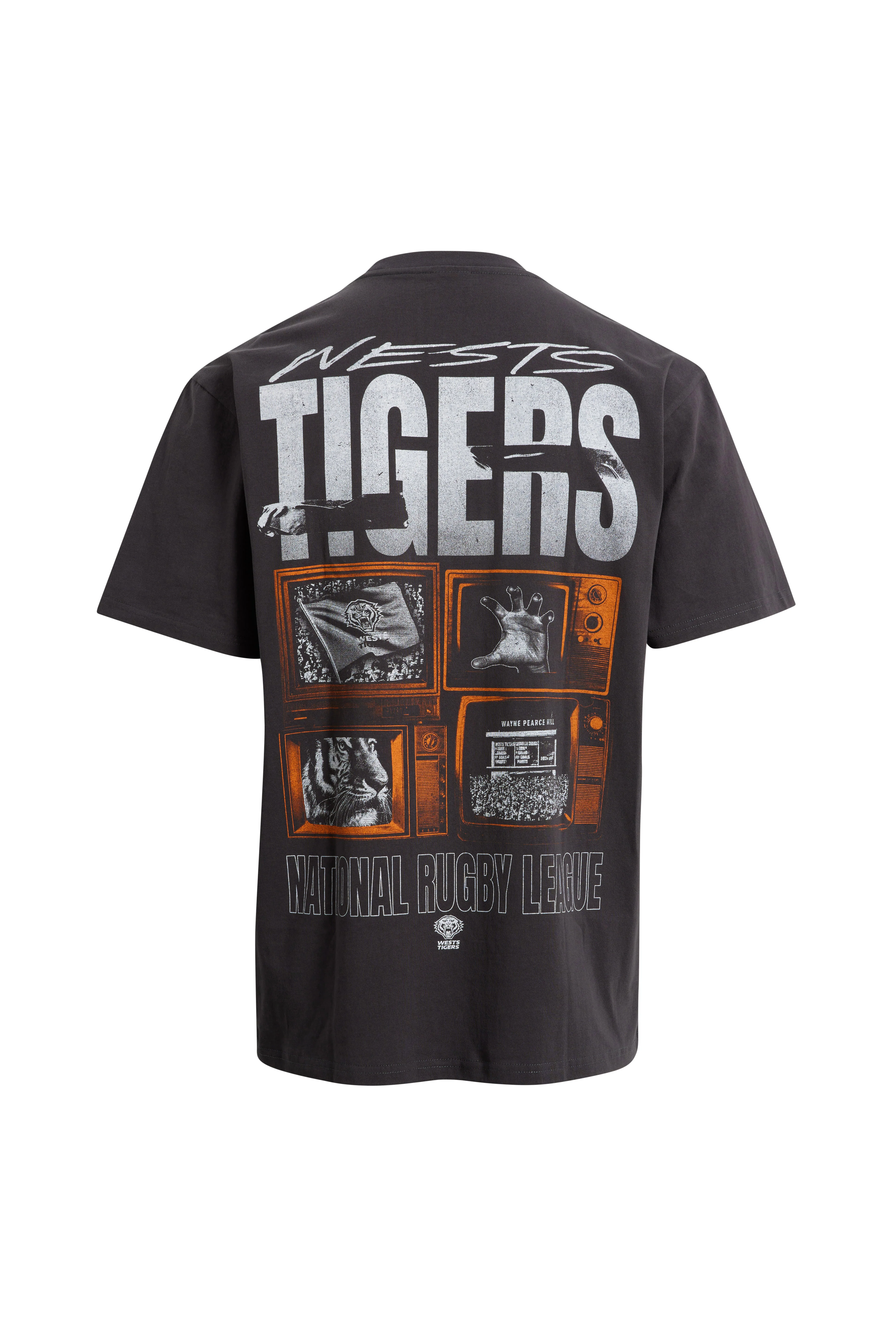 Wests Tigers Adult Box Fit T-Shirt - Image 2
