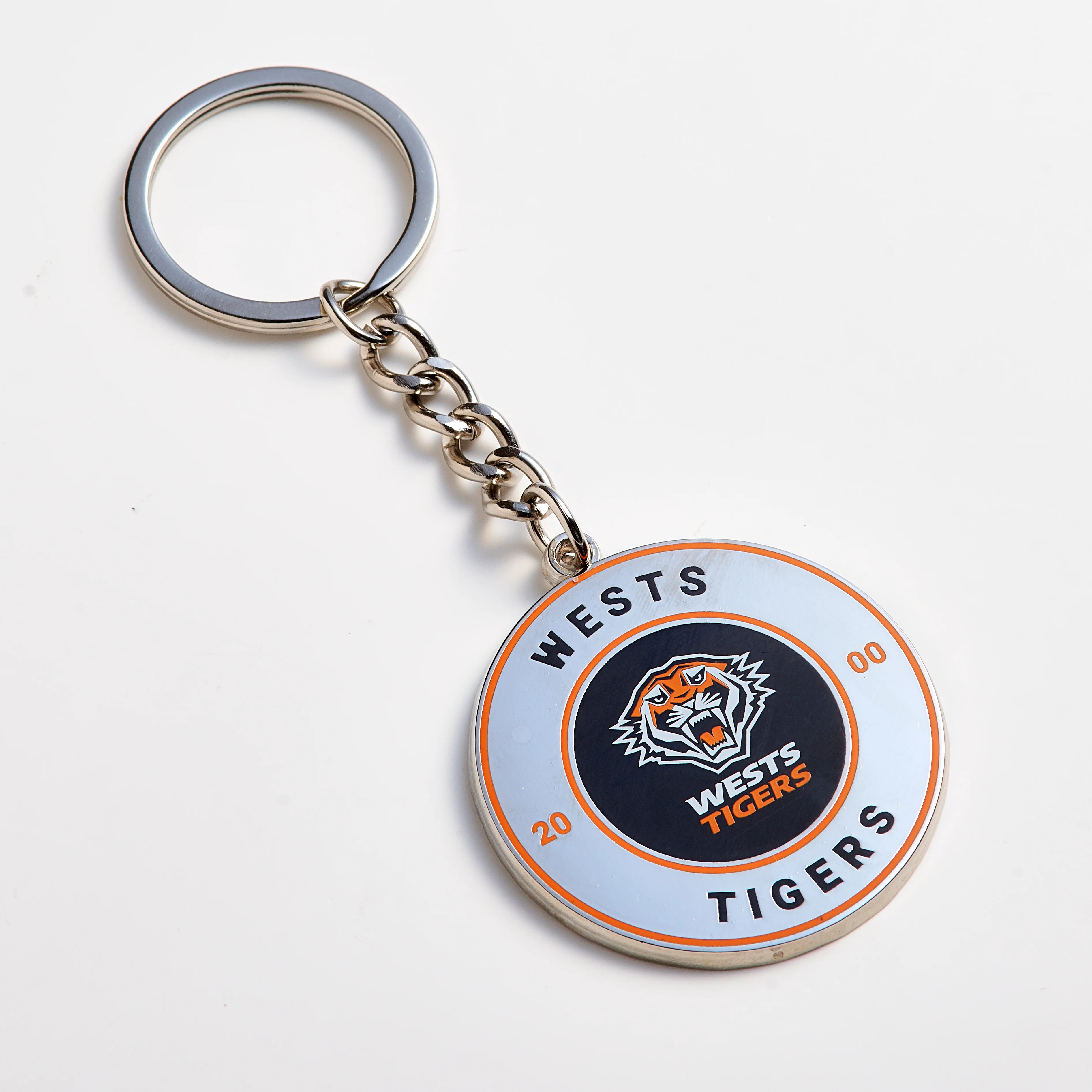 Wests Tigers Round Keyring